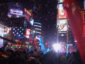 Bonne Année 2002! - Times Square - New York