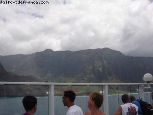 Navigation sur le côte de Na Pali - Kauai - Notre 12eme croisière Atlantis (à bord de l'Oceania Insigna)
