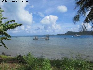 Tour de Bora Bora en vélo - Tahiti - Notre 33eme croisière Atlantis (à bord du Paul Gauguin)