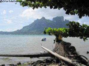 Tour de Bora Bora en vélo - Tahiti - Notre 33eme croisière Atlantis (à bord du Paul Gauguin)