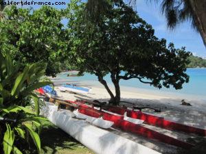 Tour de Bora Bora en vélo - Tahiti - Notre 33eme croisière Atlantis (à bord du Paul Gauguin)