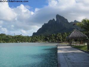Tour de Bora Bora en vélo - Tahiti - Notre 33eme croisière Atlantis (à bord du Paul Gauguin)