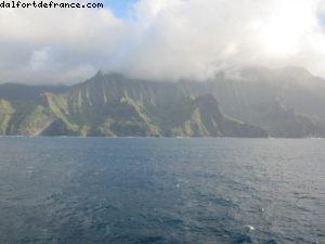 Navigation le long de la côte de Na Pali - Notre 7eme croisière RSVP (à bord du Pride of Hawaii)