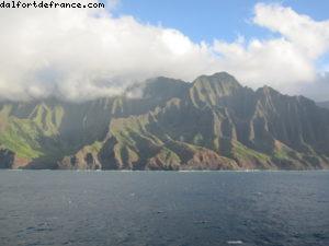 Navigation le long de la côte de Na Pali - Notre 7eme croisière RSVP (à bord du Pride of Hawaii)