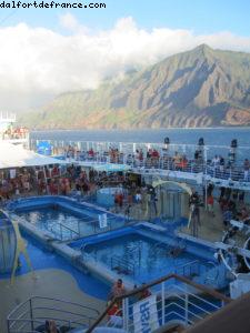 Navigation le long de la côte de Na Pali - Notre 7eme croisière RSVP (à bord du Pride of Hawaii)