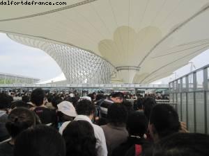 Fîle d'attente à l'aube - Exposition Universelle de Shanghai, Chine 