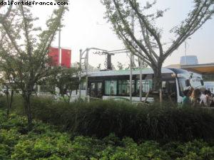 Système de chargement rapide des batteries des bus - Exposition Universelle de Shanghai - Chine 