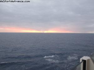 Coucher de soleil - Aquatheater Suite #8330 - Notre 39eme croisière Atlantis (à bord de l'Allure of the seas)