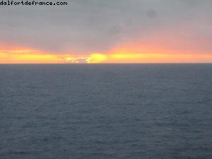 Coucher de soleil - Aquatheater Suite #8330 - Notre 39eme croisière Atlantis (à bord de l'Allure of the seas)