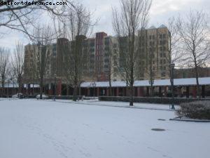 Disneyland Paris sous la neige