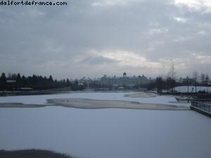 Disneyland Paris sous la neige