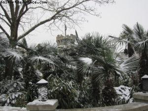 Disneyland Paris sous la neige