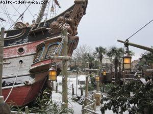 Disneyland Paris sous la neige