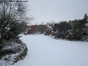 Disneyland Paris sous la neige