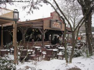 Disneyland Paris sous la neige