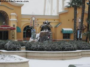 Disneyland Paris sous la neige