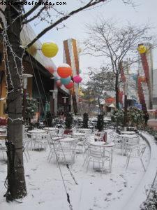 Disneyland Paris sous la neige
