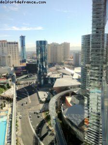 vue du haut de l'hôtel Vdara - Las Vegas 