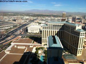 vue du haut de l'hôtel Vdara - Las Vegas 