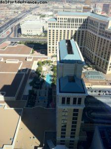 vue du haut de l'hôtel Vdara - Las Vegas 