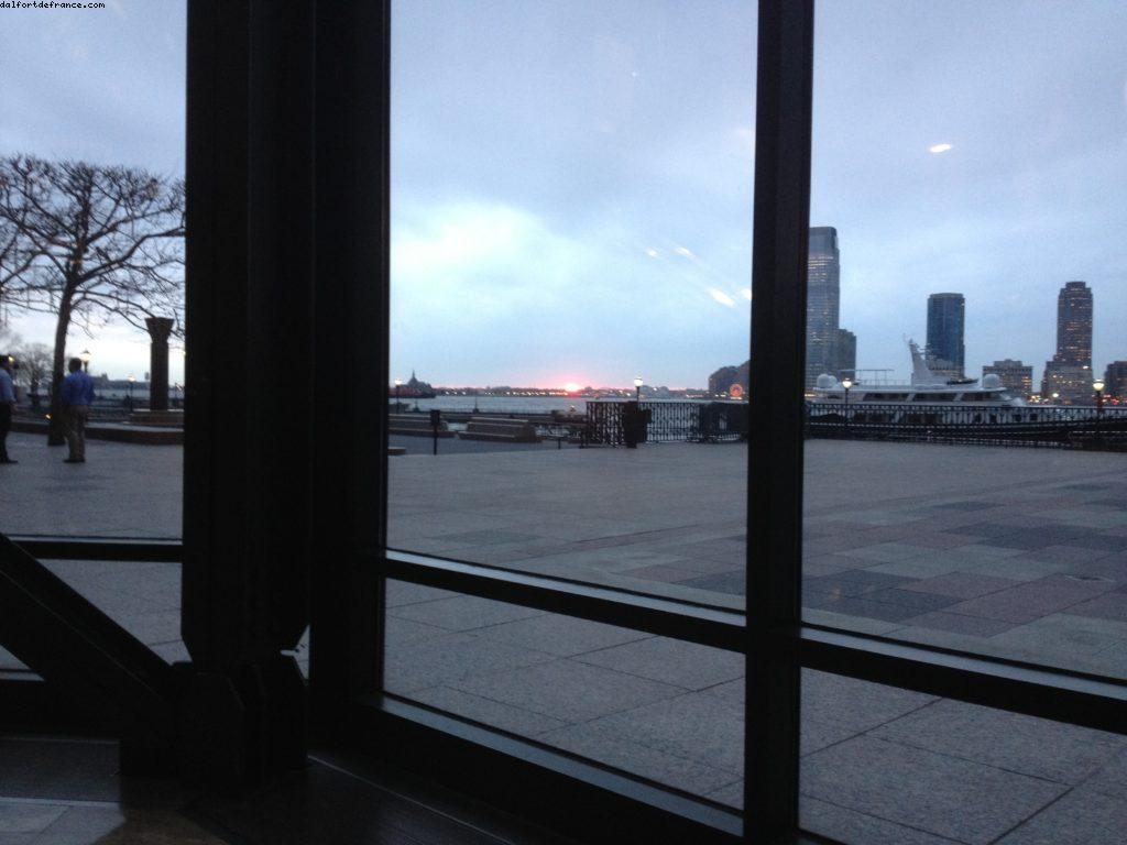 Coucher de soleil sur New Jersey City - World Financial Center - Ville de New York