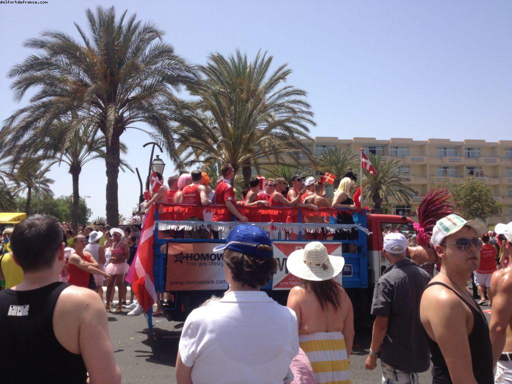 La parade de la Gaypride - Maspalomas - Semaine des Fiertés - Gran Canaria 