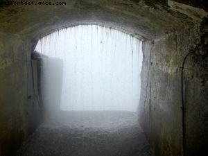 Derrière les chutes du Niagara
