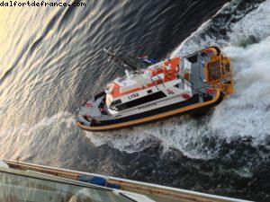 Le pilote quitte le bateau - Amsterdam