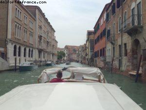 Water Taxi ride from Airport to Hotel - Venice - Our 46th Atlantis cruise (Celebrity Silhouhette)