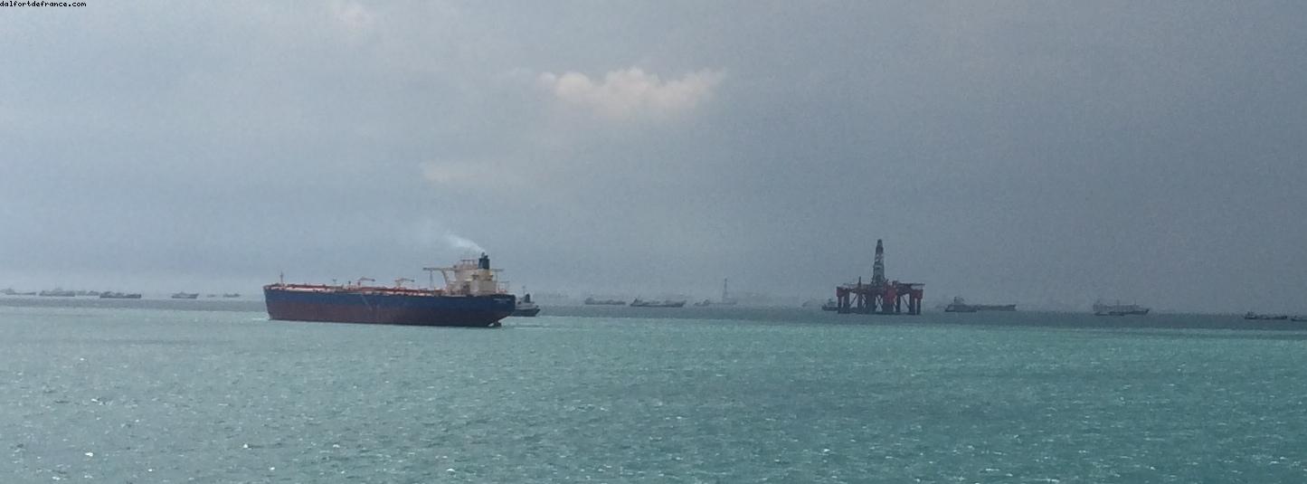 Sailing in front of Singapore - Our 59th Atlantis Cruise (Seabourn Odyssey)