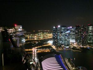 Night view from Marina Bay Sands - Singapore - Honeymoon - Asia