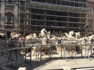 Fontaine de Trevi (en rénovation) - Rome - Notre 50eme croisière Atlantis (à bord du Celebrity Equinox)
