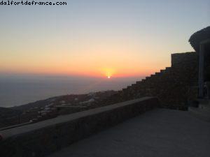 Fantastique coucher de soleil @ La villa - Fanari