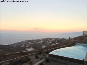 Fantastique coucher de soleil @ La villa - Fanari