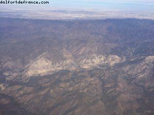 Survole de la Californie - AA270 HNL->LAX (août 2015)