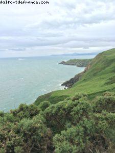 Hiking along the cliff - Howth