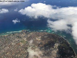 Flying over Diamond Head - Honolulu