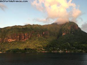 Coucher de soleil - Moorea - Notre 56eme croisière Atlantis (à bord de l'Oceania Marina)