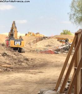 Les travaux de Starwars - Parc Disneyland (Californie) 