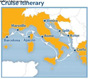 Itinéraire - Notre 57eme croisière Atlantis (à bord de l'Eurodam)