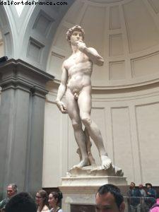 Michel-Ange de David - 1504 - Galerie de l'Académie - Florence - Notre 59eme croisière Atlantis (à bord du Celebrity Equinox)