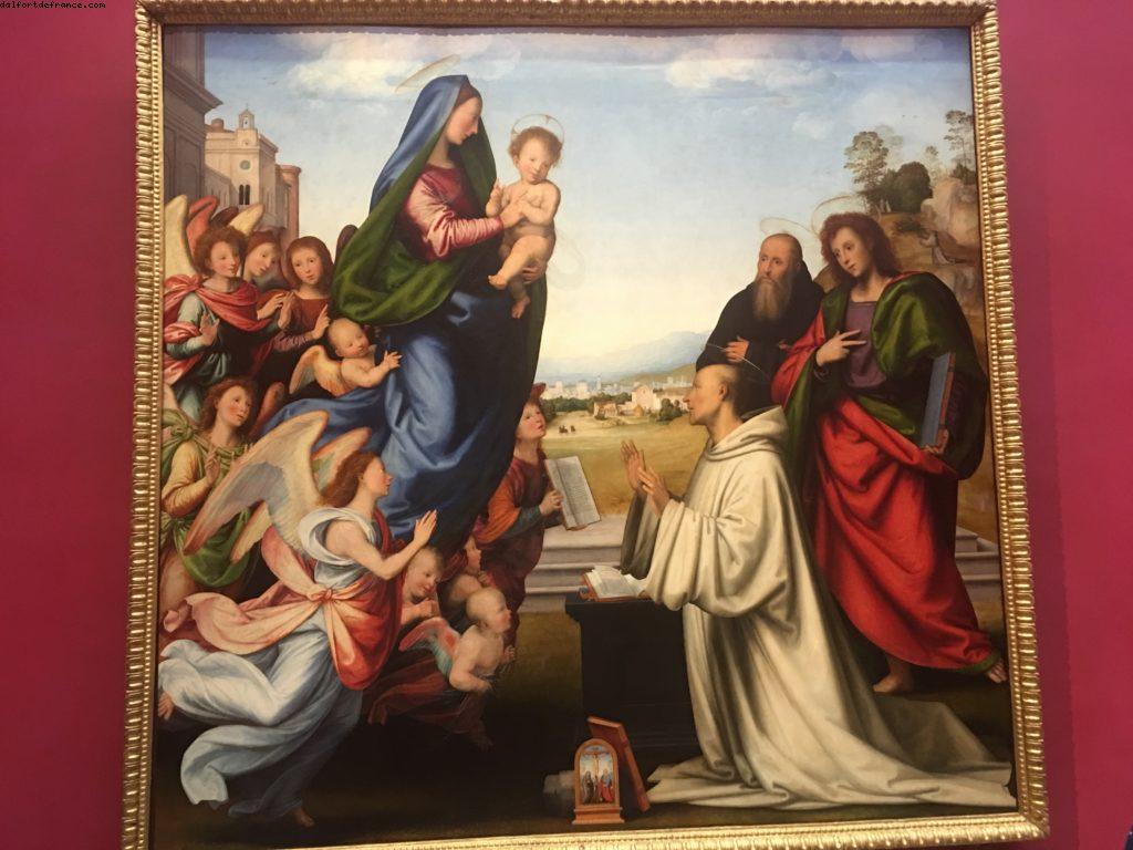 Bartolomeo - La vision de st Bernard - 1507 Ufizzi Gallery - Florence - Notre 59eme croisière Atlantis (à bord du Celebrity Equinox)