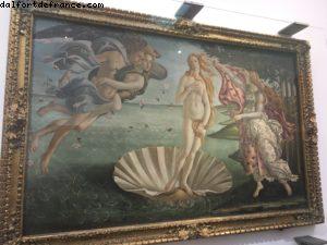Boticelli - La naissance de Venus - 1485 Ufizzi Gallery - Florence - Notre 59eme croisière Atlantis (à bord du Celebrity Equinox)
