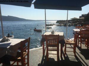 Katina restaurant - Oia - Santorin - Notre 59eme croisière Atlantis (à bord du Celebrity Equinox)