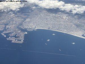 Flight AA200 LAX->MIA - View of Longbeach - Los Angeles