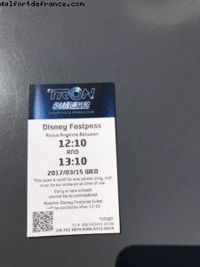 Fastpass - Shanghai Disneyland