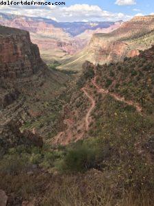 Randonnée sur la piste 'Bright Angel Trail' - Rive Sud - Grand Canyon Village
