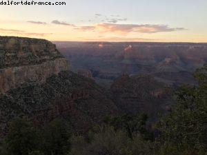 Coucher de soleil - Rive Sud - Grand Canyon Village