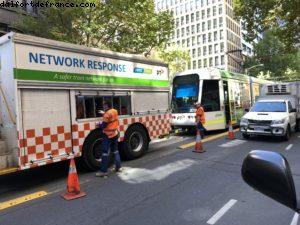 Our tram faîled ! - Melbourne - Notre 65eme croisière Atlantis (à bord du Noordam)