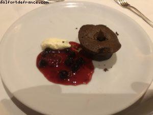 Fondant au Chocolat - Le diner! - Notre 65eme croisière Atlantis (à bord du Noordam)